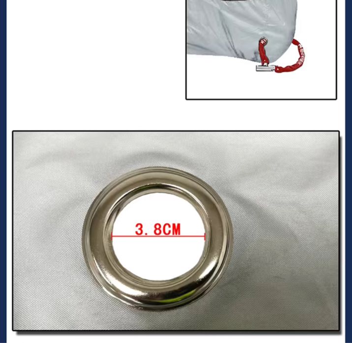 Срібний мото чохол для зовнішнього використання матеріал oxford