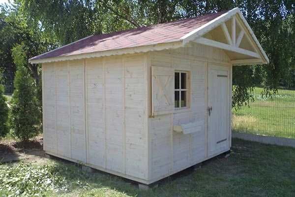 Domek Narzędziowy 3x3 2-Spad Drewniany Producent Impregnacja Podłoga