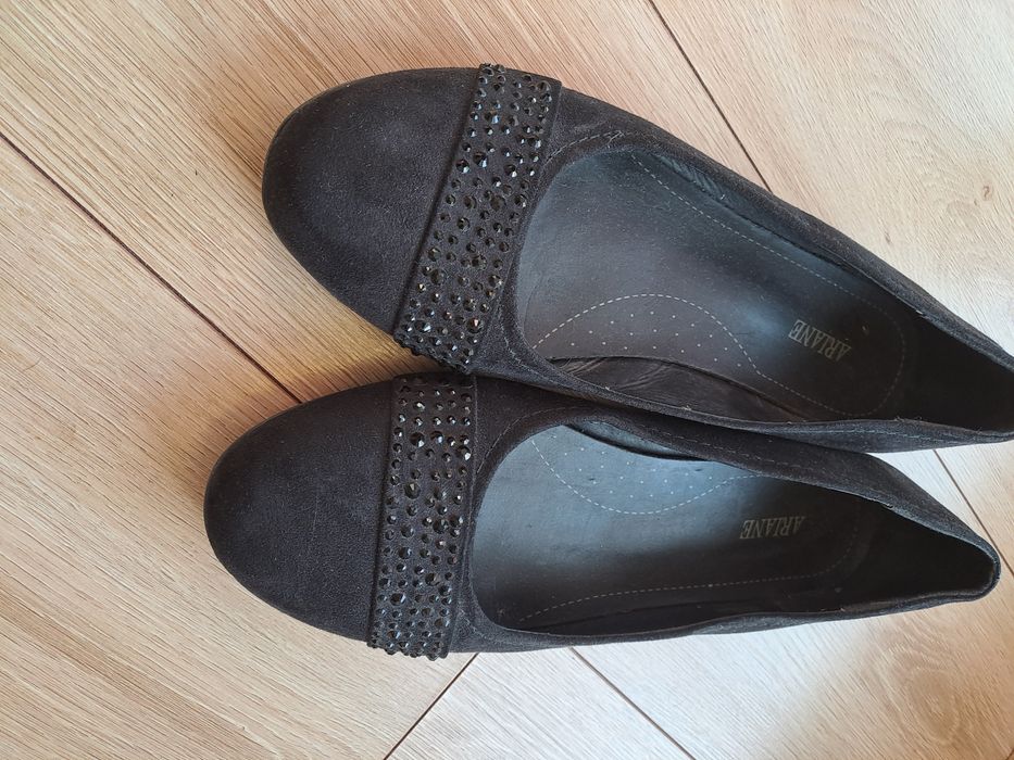2 pary Buty baleriny 43 damskie i lakierowane