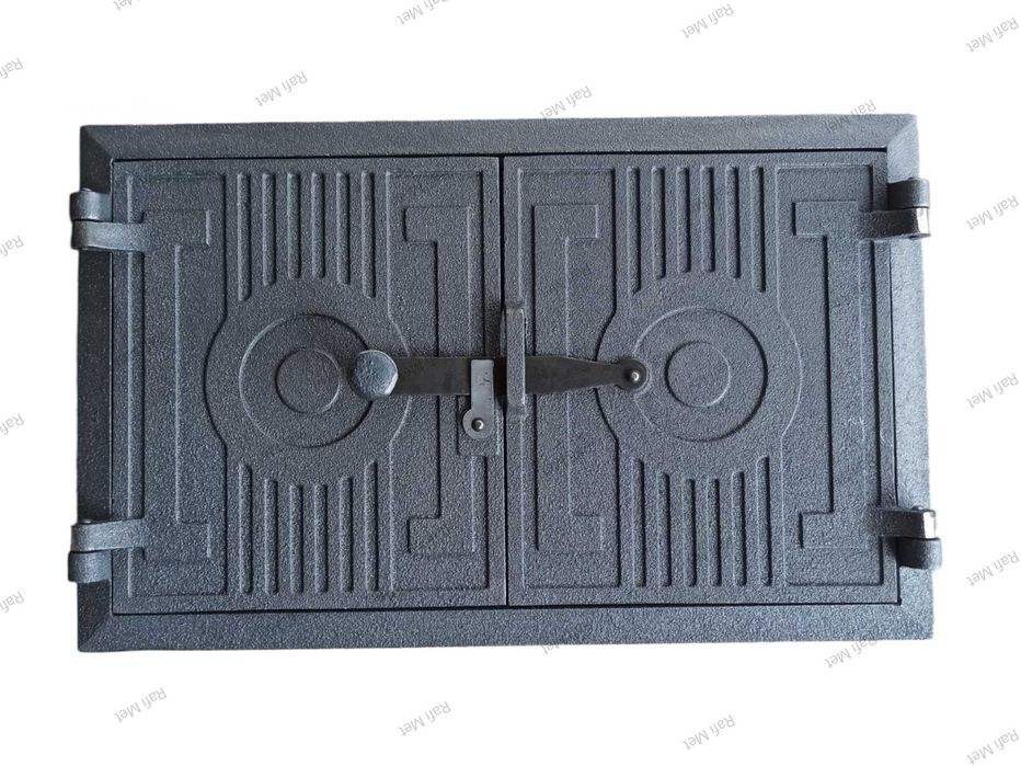 Drzwiczki żeliwne chlebowe do wędzarni pieca  solidne polskie 2 rozm.