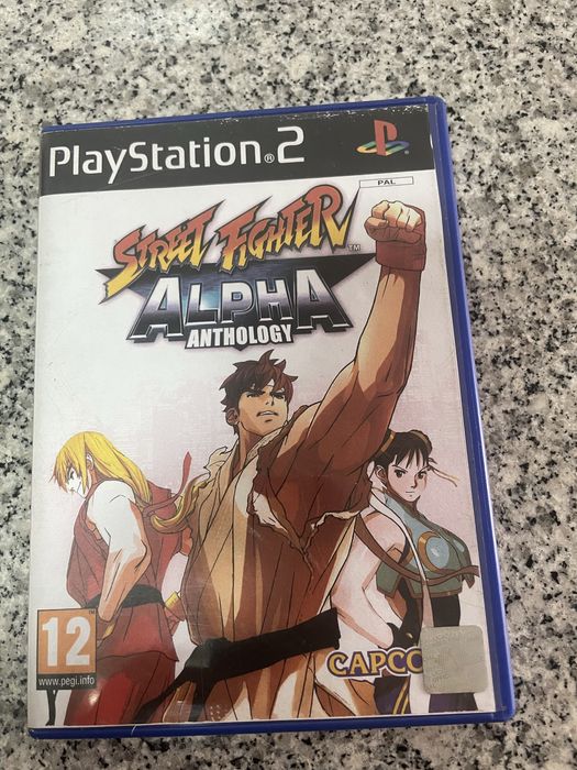 Caixa jogo Ps2 Street Fighter Alpha Anthology