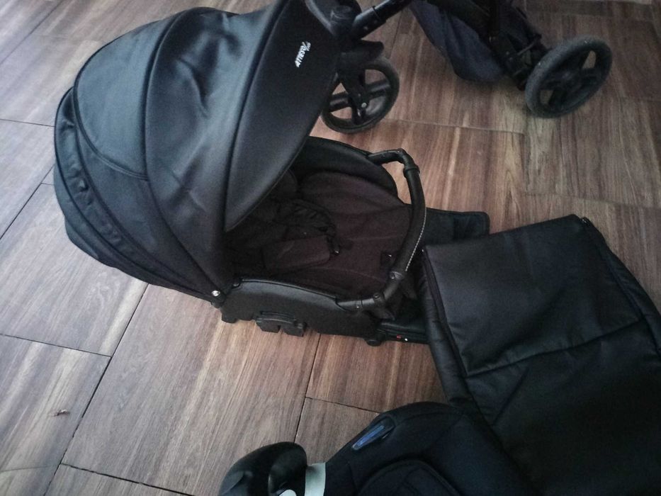 Wózek 3w1 skórzany