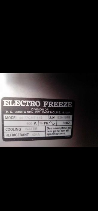 Sprzedam maszynę do produkcji lodów i shak'ów. Electro Freeze