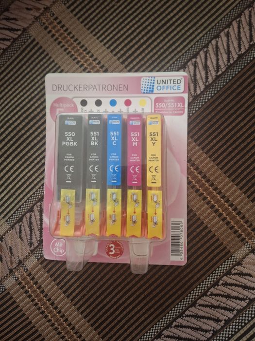 набор картриджей для принтера (Druckerpatronen) марки UNITED OFFICE,