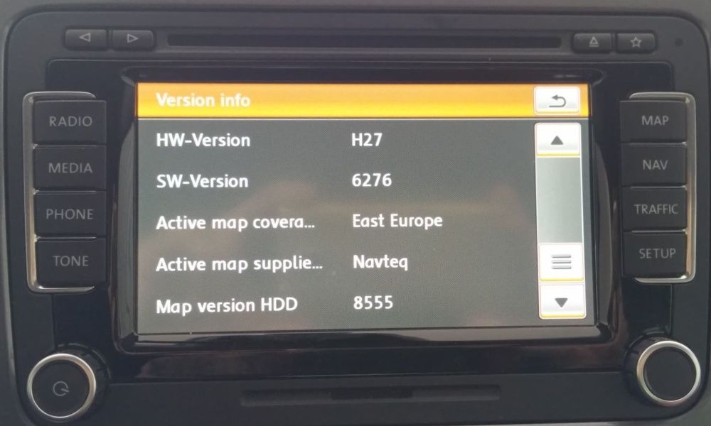 Ремонт VW RNS-510, Skoda Columbus. Прошивка, встановлення карт наві