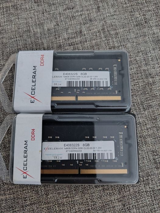 Модуль памяти для ноутбука SoDIMM DDR4 8GB 3200 MHz eXceleram (E408322S) нова, запечатана