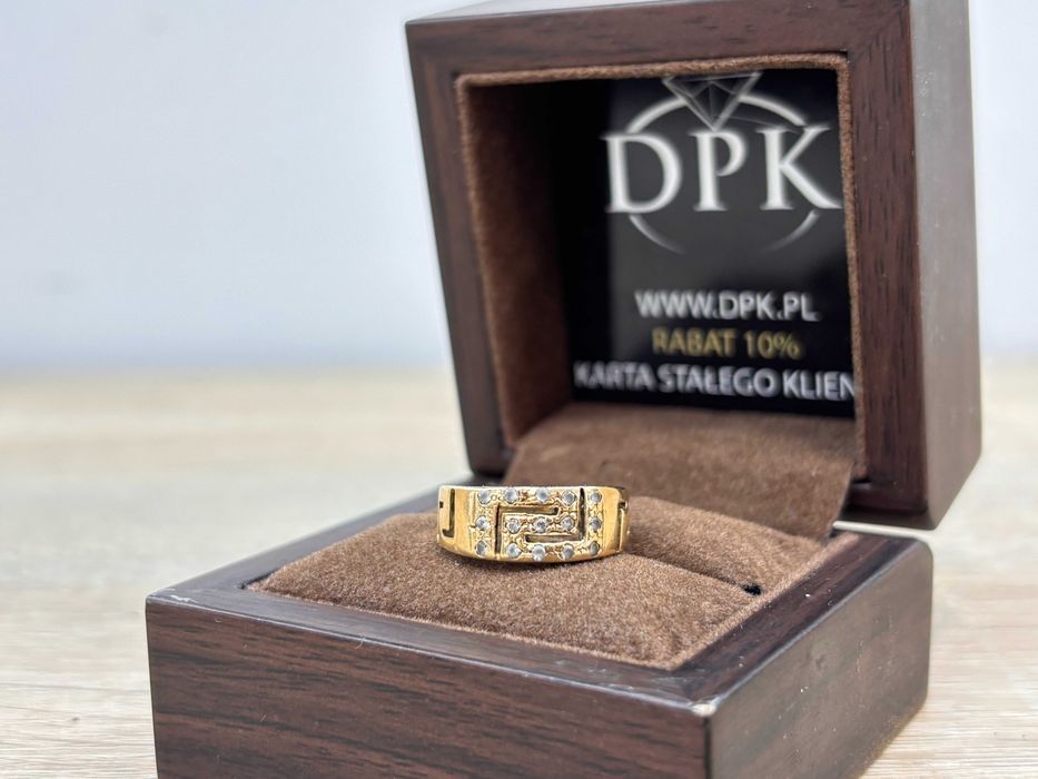 Złoty pierścionek 585 waga 2,29g rozmiar 14