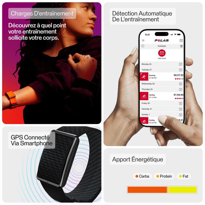 Pulseira conectada Polar Loop preto
