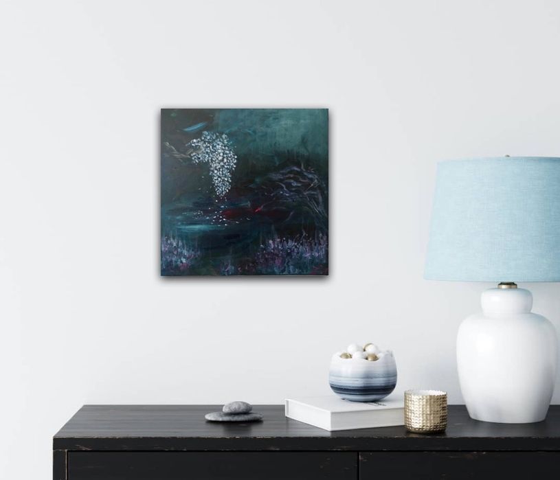 Картина «Лимб», мистика, абстракция, инферно, декор,интерьер, холст.