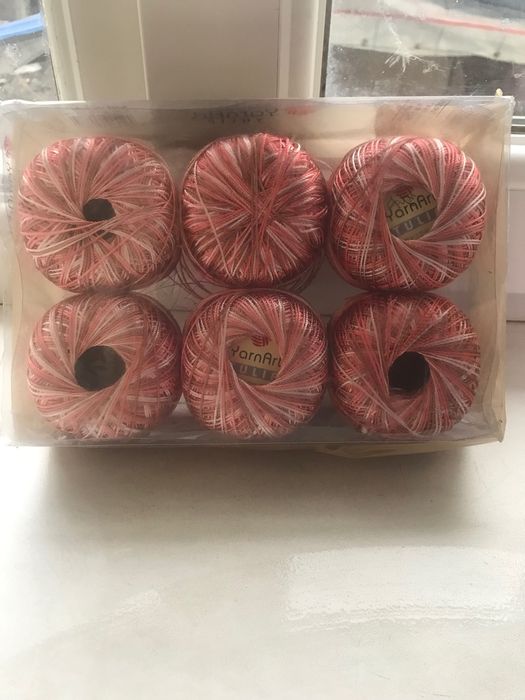 Продам літню пряжу та нитка різних кольорів та виробників