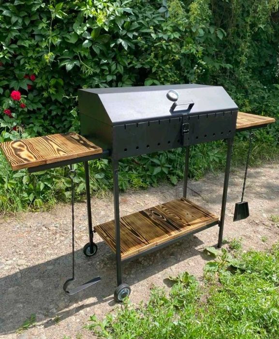 Мангал Grill посиленний . На 12 шампурів Розкладний стаціонарний мангал