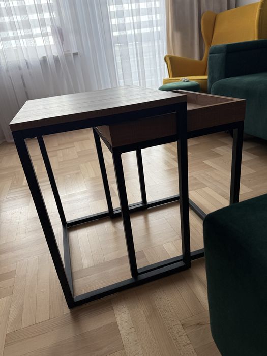 Zestaw stolików kawowych loftowych