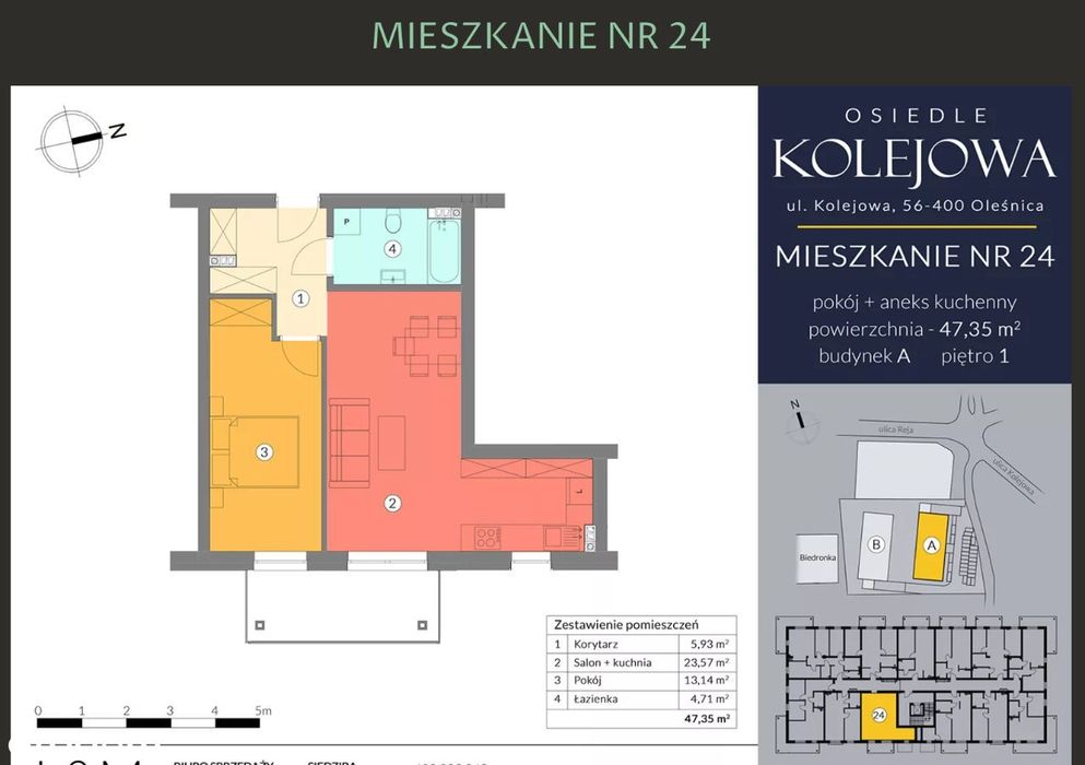 Oleśnica centrum - Osiedle Kolejowa | M24