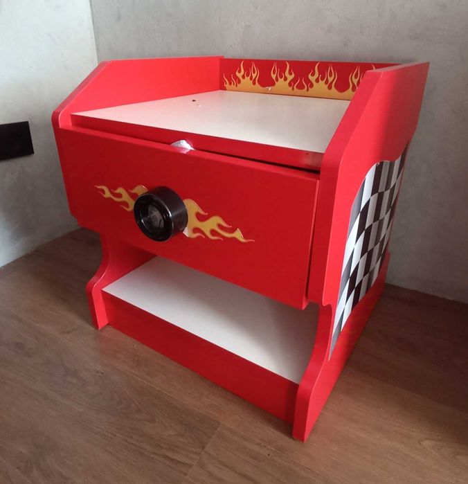 Дитяча Форсаж шафа ,стіл ,тумба, книж.шафа