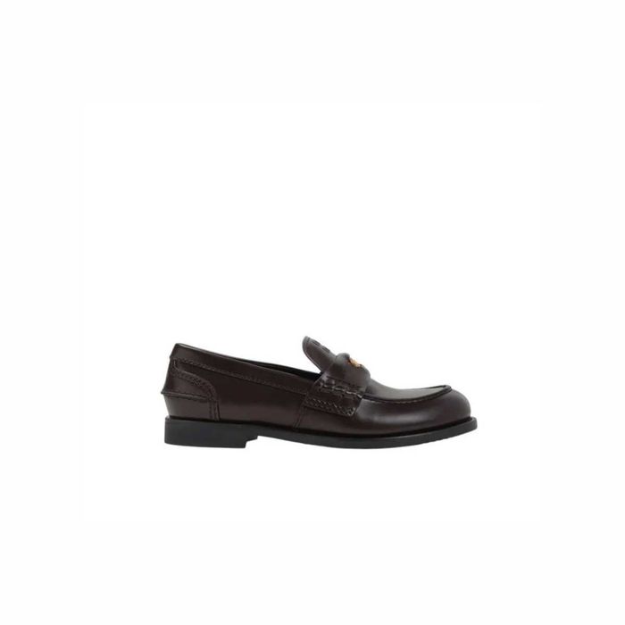 Лофери Miu Miu Patent Leather Penny Loafers Dark Brown