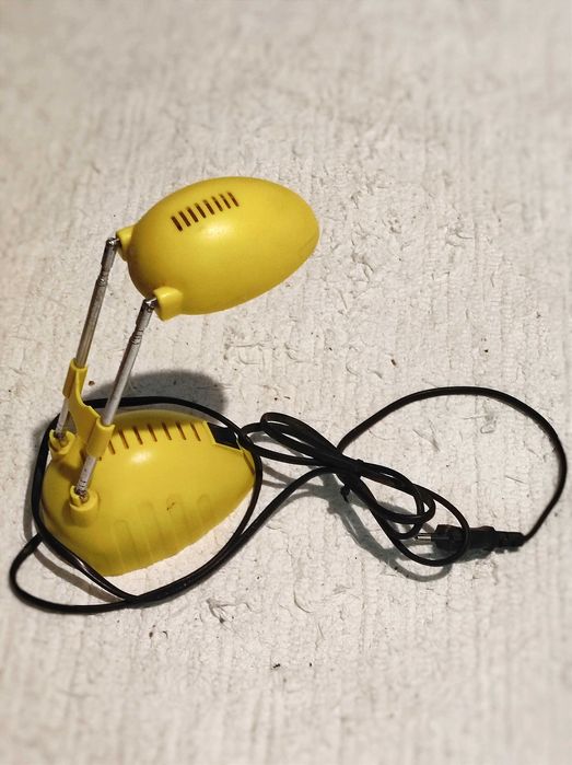 Candeeiro secretária mesa quarto amarelo extensível orientável