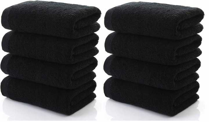 Ręczniki czarne grube hotelowe ręcznik bawełna bawełniany kąpielowy