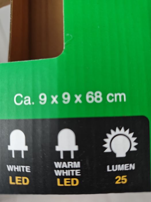 Lampa solarna LED wysoka 68cm