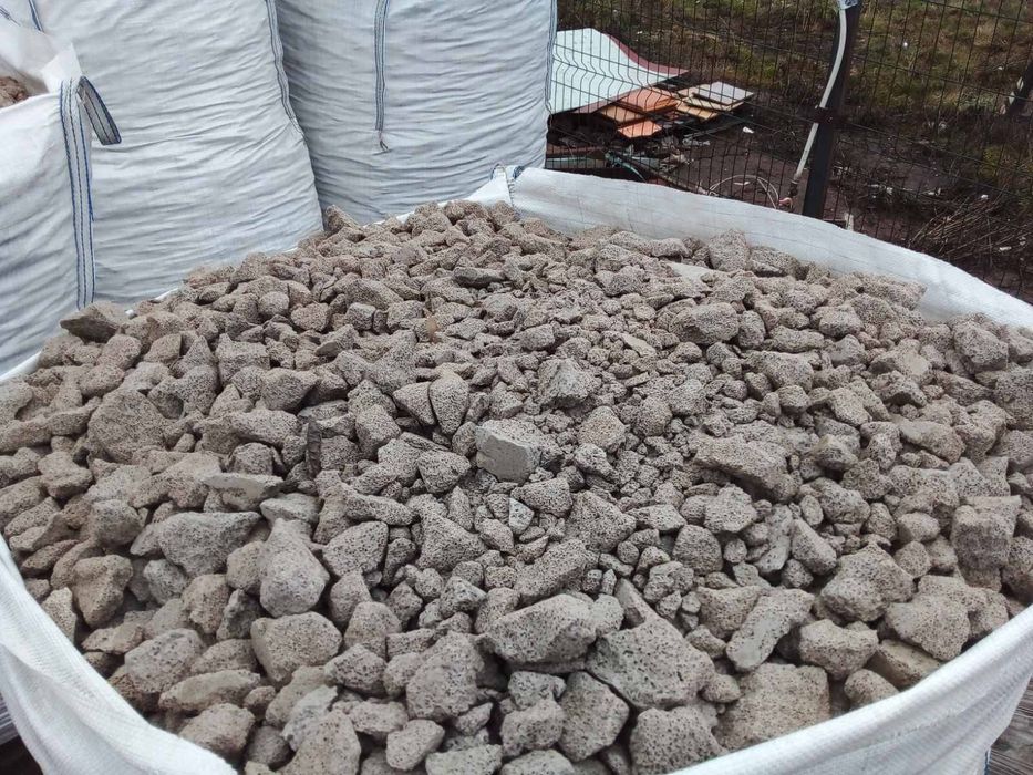 Крошка газобетона газоблока бой щебень подсыпка для стяжки утеплитель