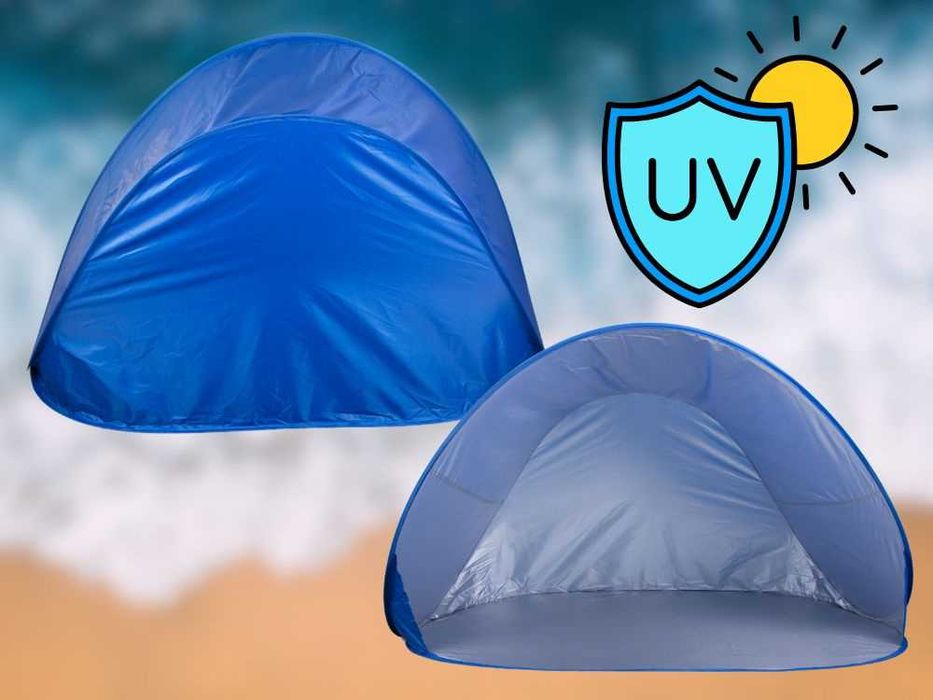 Namiot plażowy parawan samorozkładający duży na plażę do ogrodu