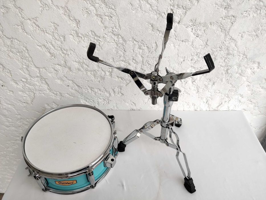 Tarola Eastar 12"x5" Azul + Tripé | Compact Snare