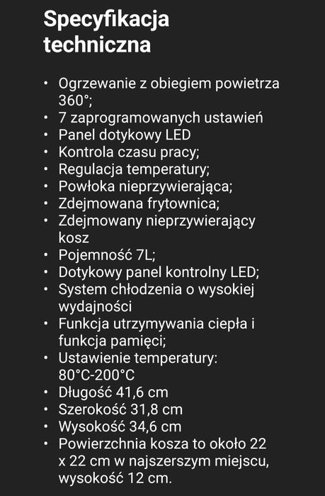 Airfryer na gwarancji