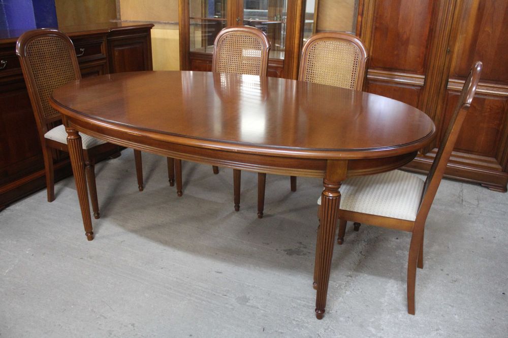 ... Ładny Stylowy Stół + 6 Krzeseł ...