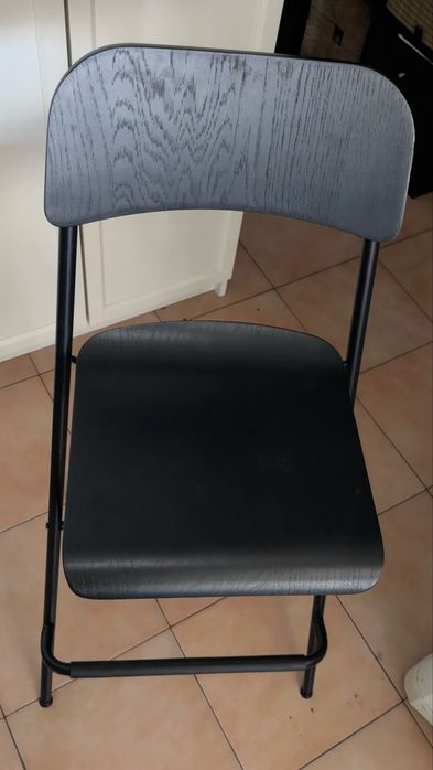Cadeira Alta Dobrável - Preta