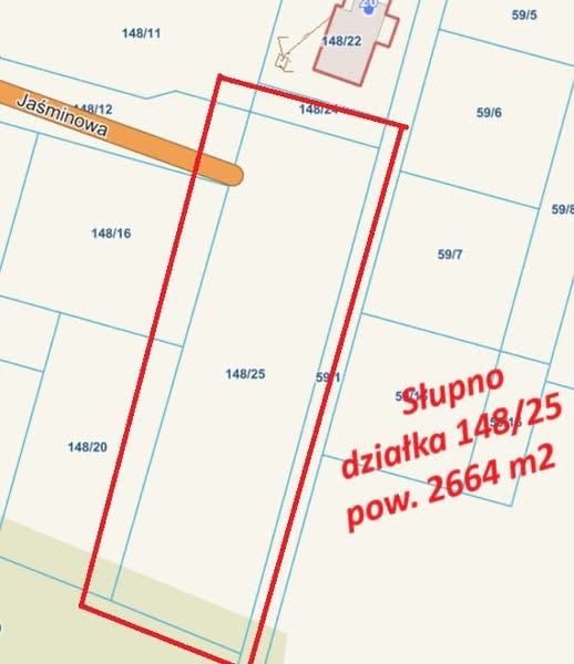 Działka Słupno 2600 m² - Więcej