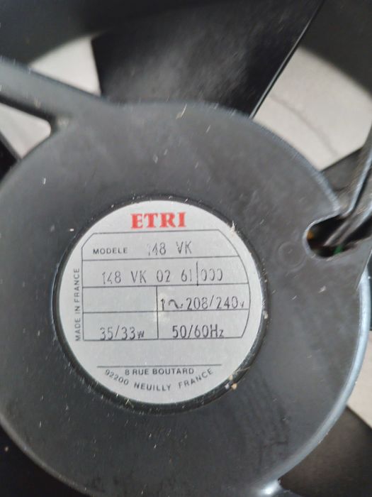 Ventoinhas ETRI 148 VK 50\60hz