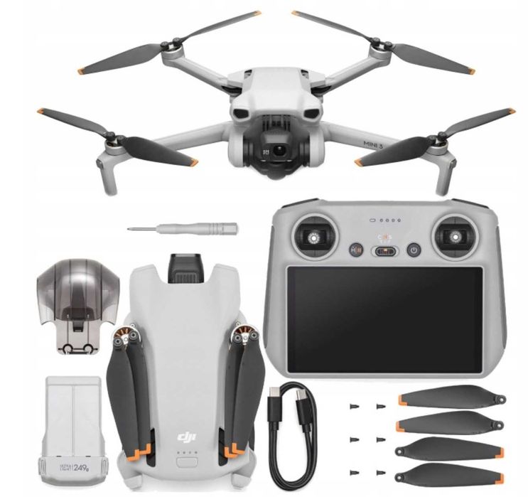 DJI Mini 3 4K RC kontroler z ekranem