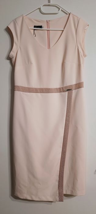 Nowa sukienka pudrowy róż M 38