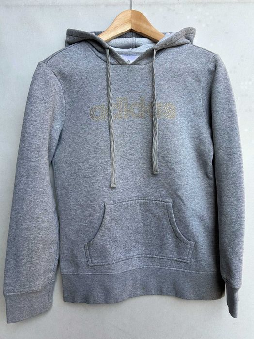 Adidas _ Szara bluza z kapturem XS/S