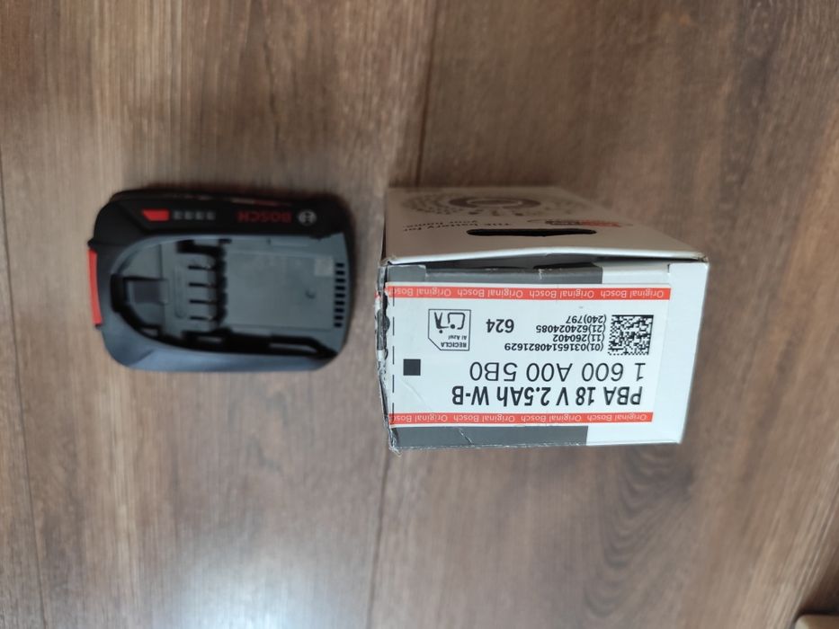 Bateria Bosch PBA 18V 2.5Ah. numer oryginalny to 1600A005B0