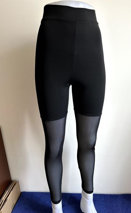 legginsy z marszczenim na pupie i siateczką S/XS