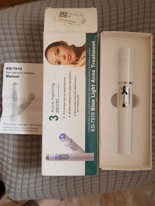 Długopis  Niebieskie światło leczące  trądzik,  żylaki