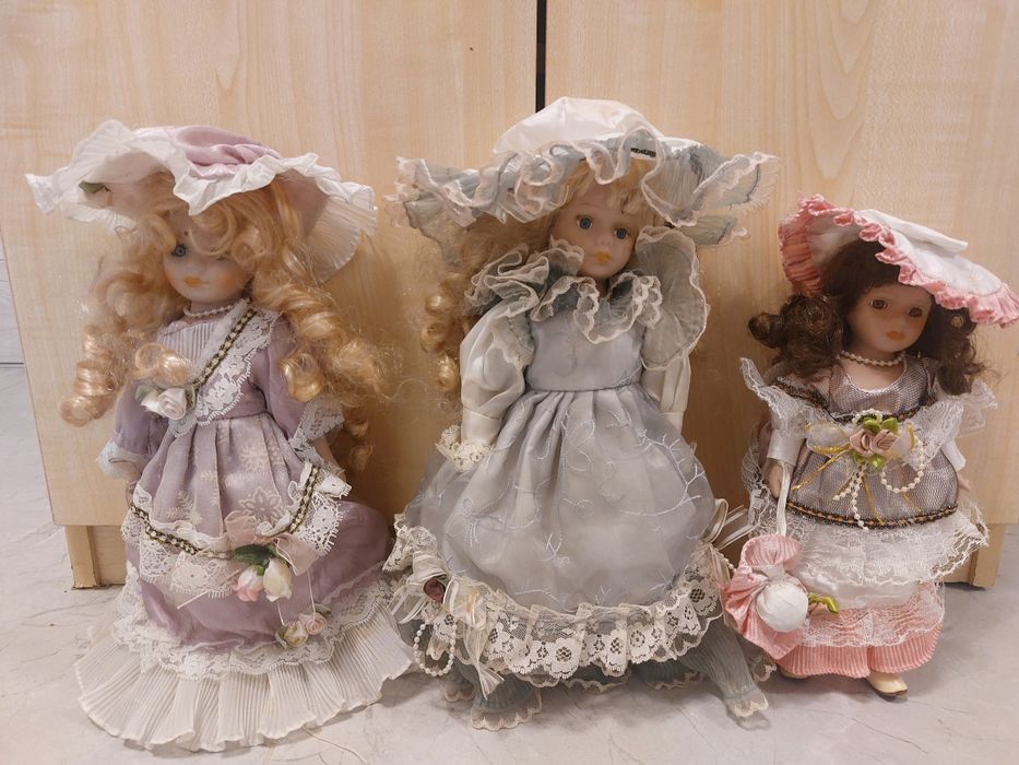 Stare lalki porcelanowe ozdobne, kolekcjonerskie