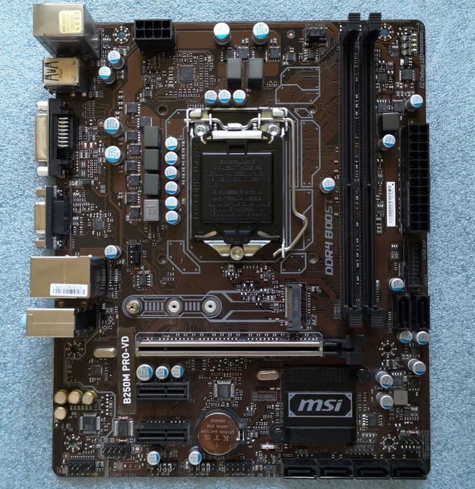 MSI B250 PRO-VD полностью рабочая