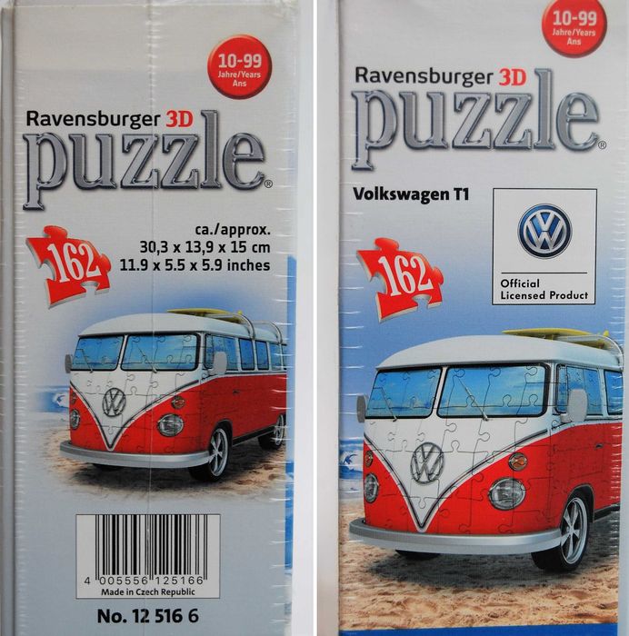 Puzzle 3D Ravensburger Volkswagen Bus Bulli T1