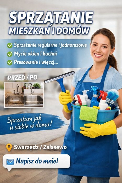Sprzątanie mieszkań i domów