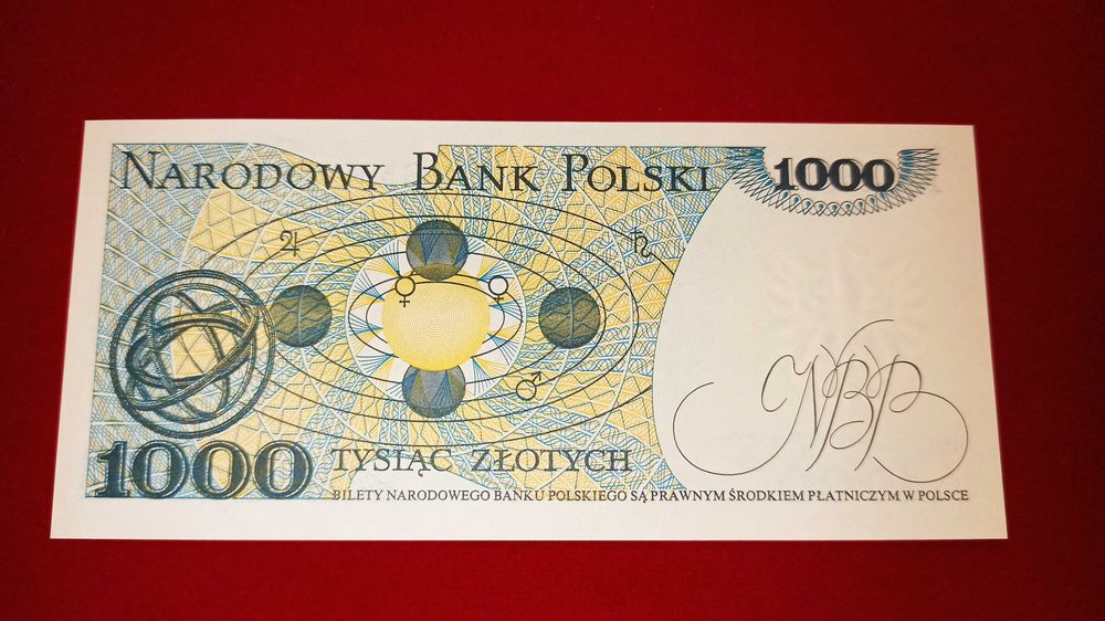 Banknot PRL 1000 zł 1975 r. UNC
