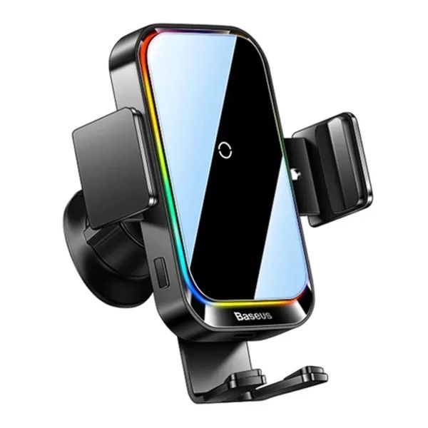 Держатель тримач Baseus Halo Electric 15W в авто Бездротова зарядка