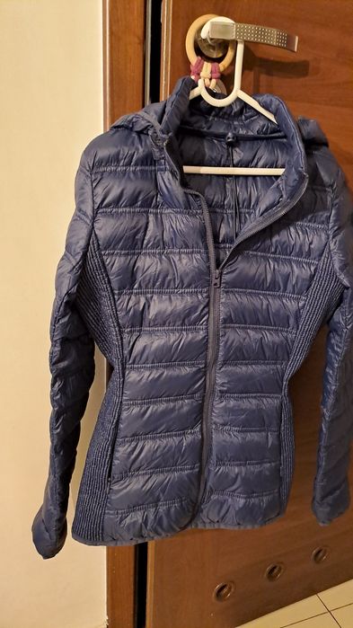 Nowa kurtka lekka puch xs Benetton oryginalna granat