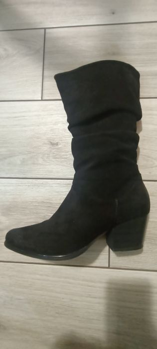Buty kozaki  Vinceza skóra  ekologiczna zamszowar.40