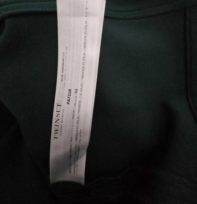 Vestido Verde com botoes dourados Twinset