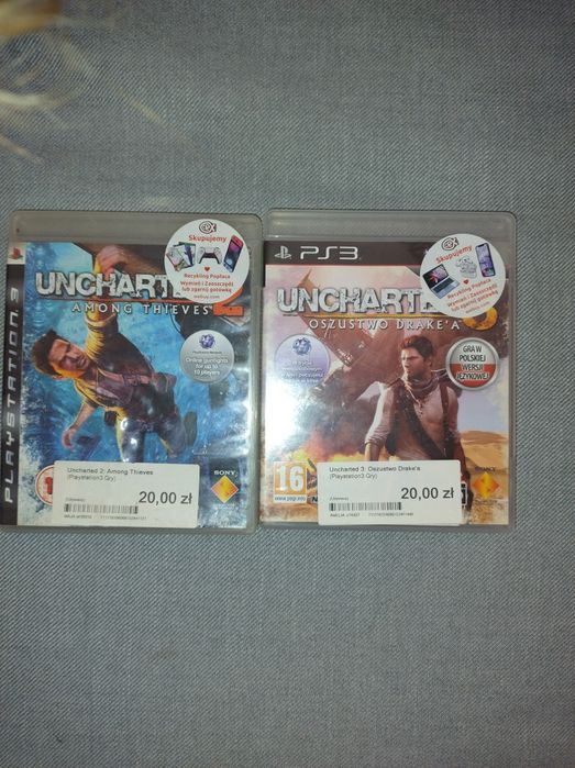 Zestaw uncharted 2 i 3