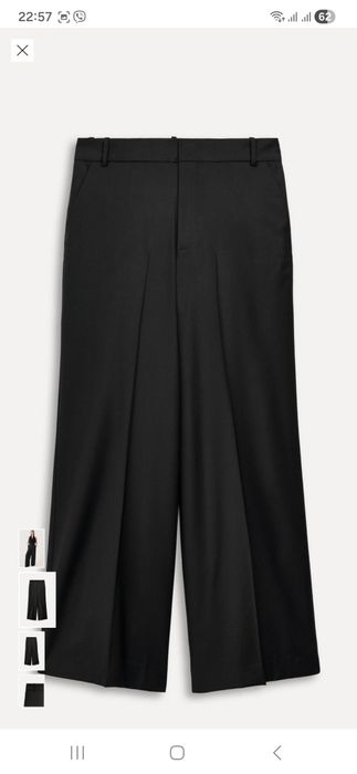 Zara . Штани з легкої вовняної тканини 86%. Брюки, шерсть , вовна . 50th anniversary  колекція