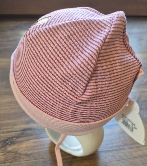 Czapka róż Wiosna 44 Nowa