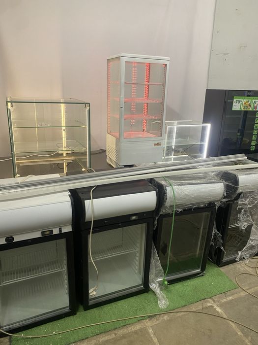 Холодильник витрина регал барный для кафе однодверный двухдверный ларь