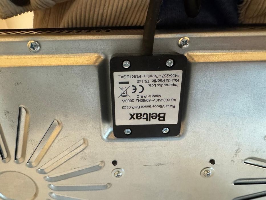 Fogão portátil elétrico 2 bocas – tudo a funcionar